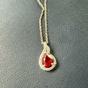 Ruby Pendant Necklace
